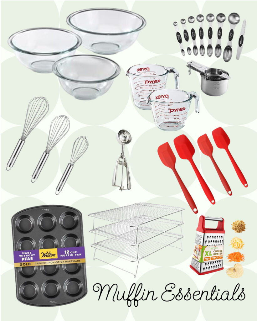 Muffin Making and Baking essentials on Amazon