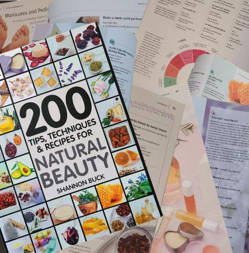 Sample pages from 200 Tips, Techniques and Recipes for Natural Beauty.