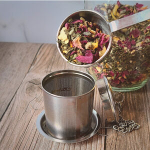 Orange Mint Herbal Tea blend on Mom's Blog Shelf