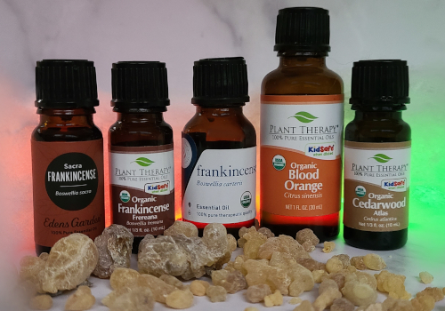FrankinShine Blood Orange, Atlas Cedarwood, and Frankincense Essential Oils