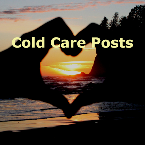 Heart Hands Sunset Cold Care Posts on MOMAROMAs