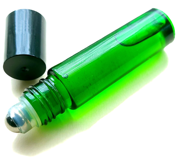 Roller bottle for easy lip oil application