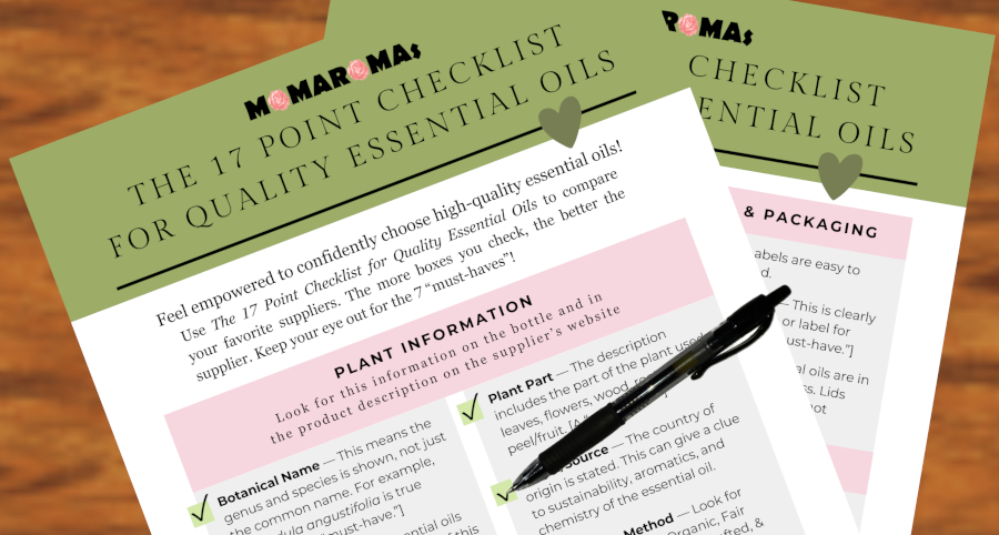 17 Point Checklist for Quality Essential Oils