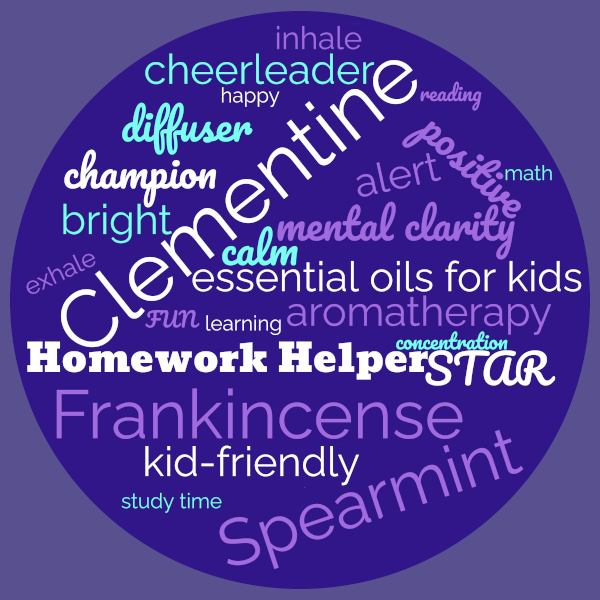 Words that describe Homework Helper essential oil blend