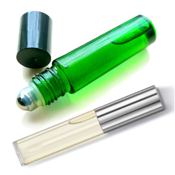 Roller bottle and Wand applicator for lip oils