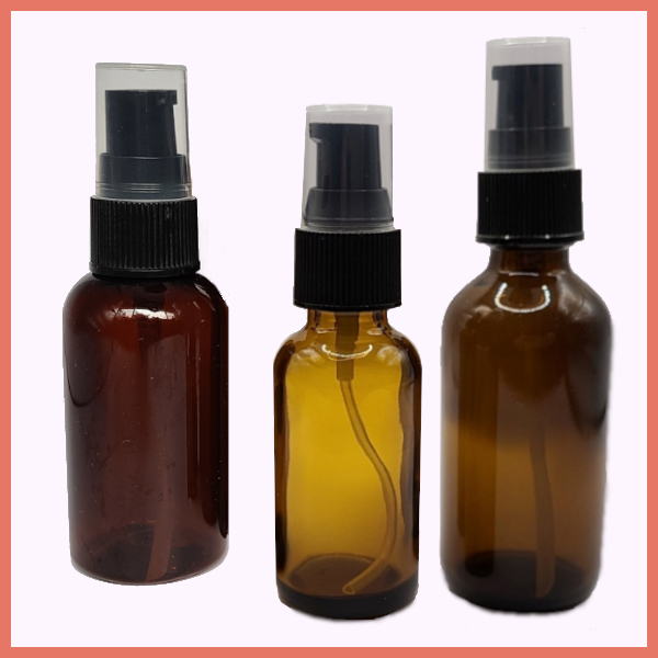 Body oil packaging options for a gift basket