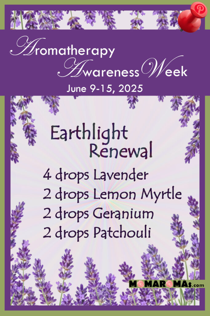 Earthlight Renewal essential oil blend Pinterest pin