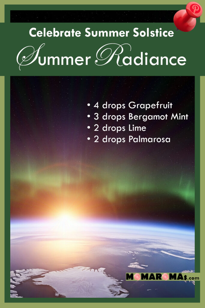 Summer Radiance essential oil blend Pin