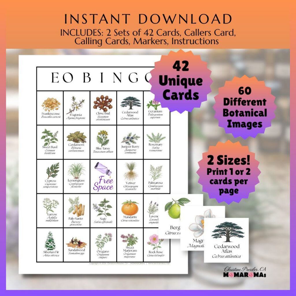 Essential Oil Bingo by Christine Pressler