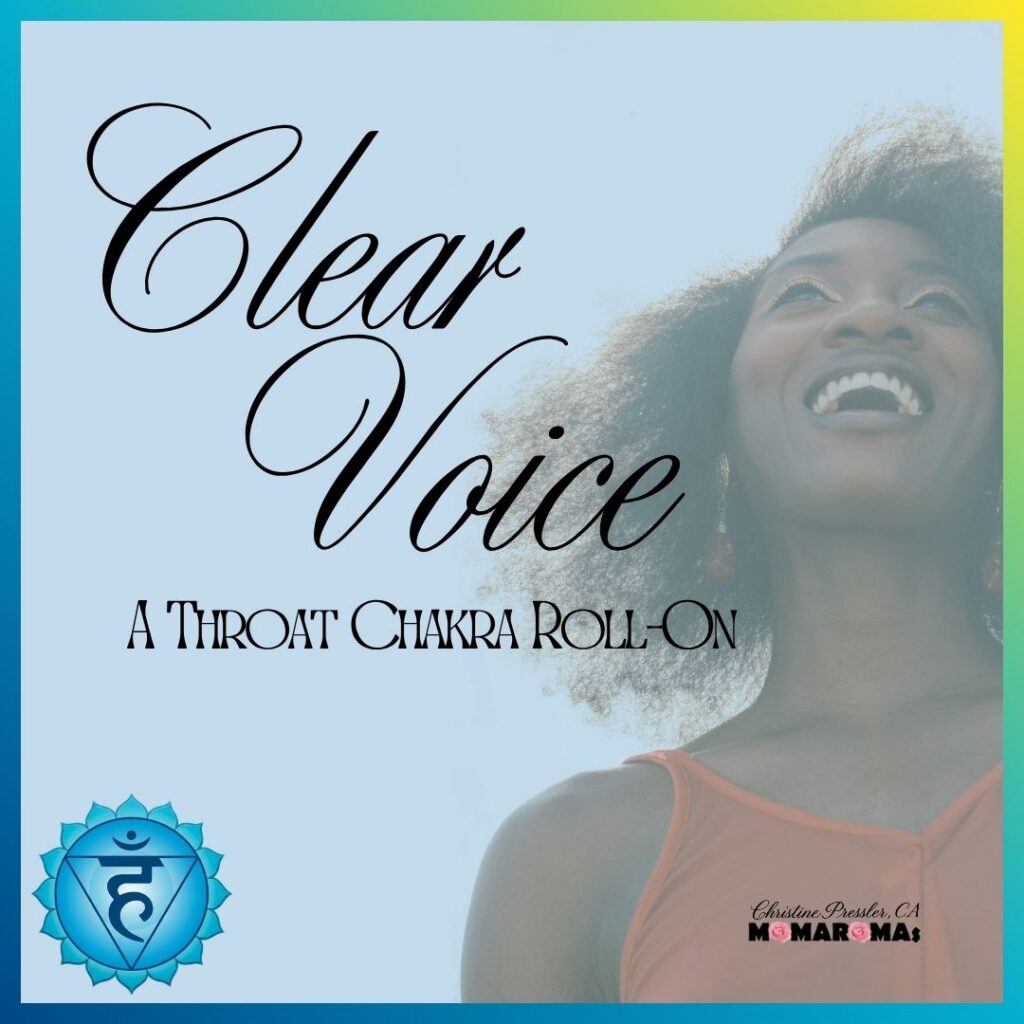 Clear Voice a Throat Chakra essential oil blend